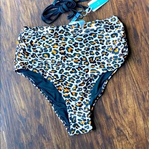 Cupshe leopard print bikini XL NWT